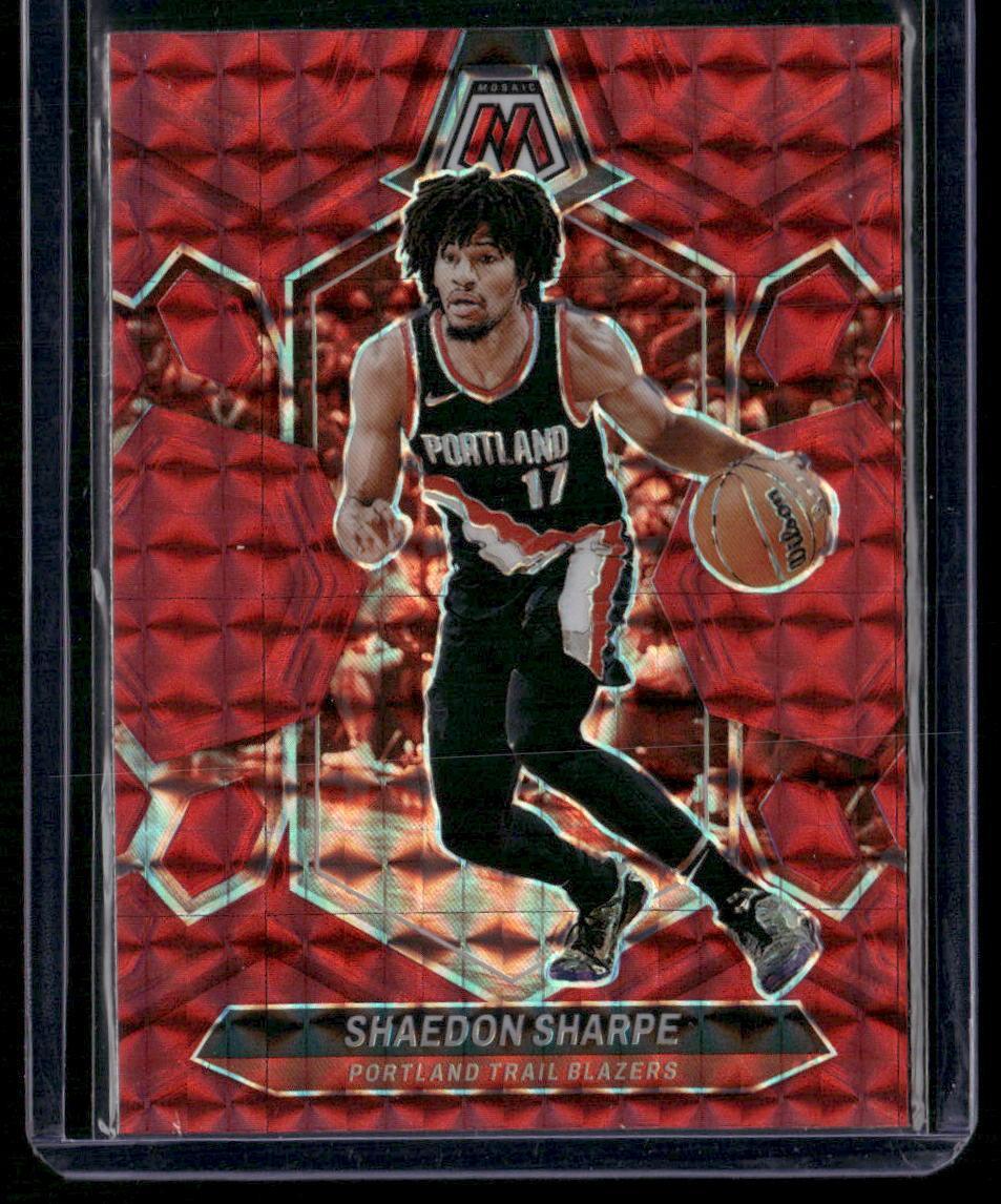 2023-24 Panini Mosaic #177 Shaedon Sharpe Red