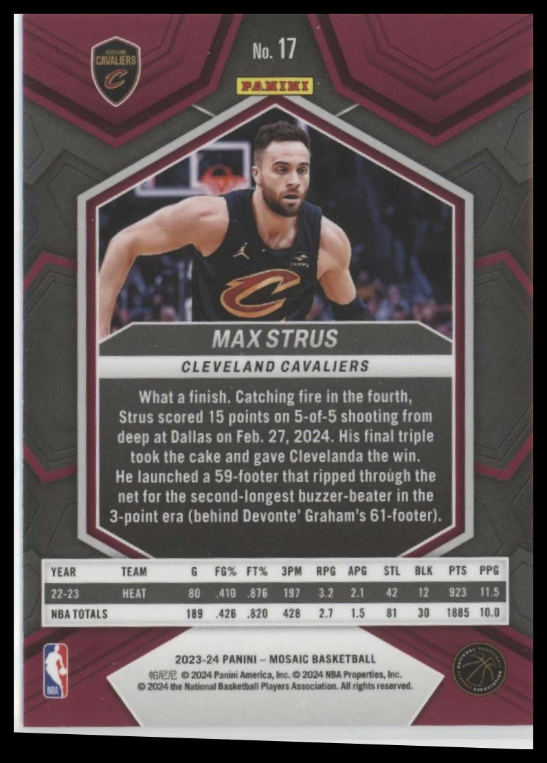 2023-24 Panini Mosaic #17 Max Strus
