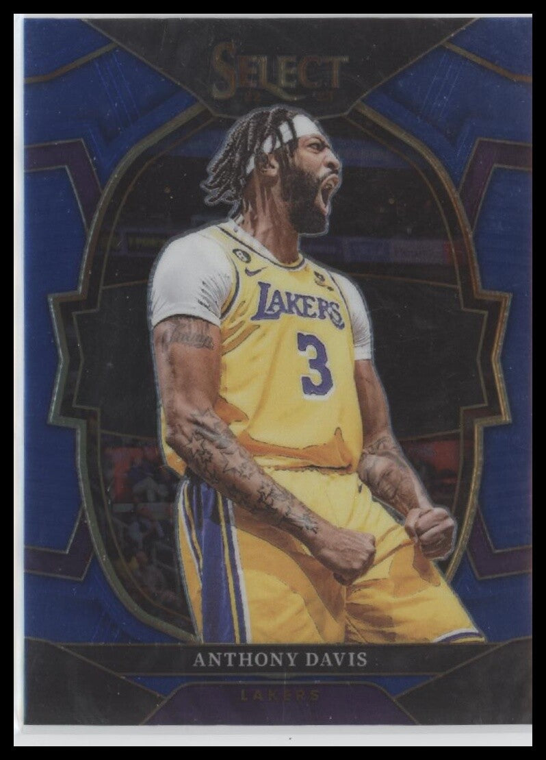 2022-23 Panini Select #17 Anthony Davis Blue (Retail Base)