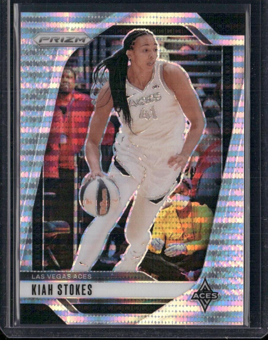 2024 Panini Prizm WNBA #122 Kiah Stokes Pulsar Prizms #/499