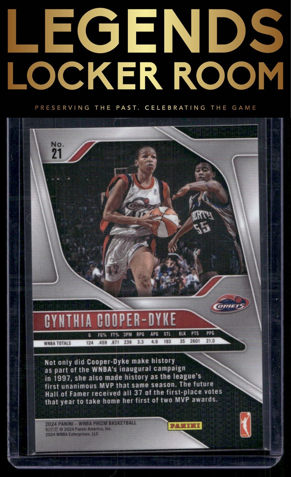 2024 Panini Prizm WNBA #21 Cynthia Cooper-Dyke