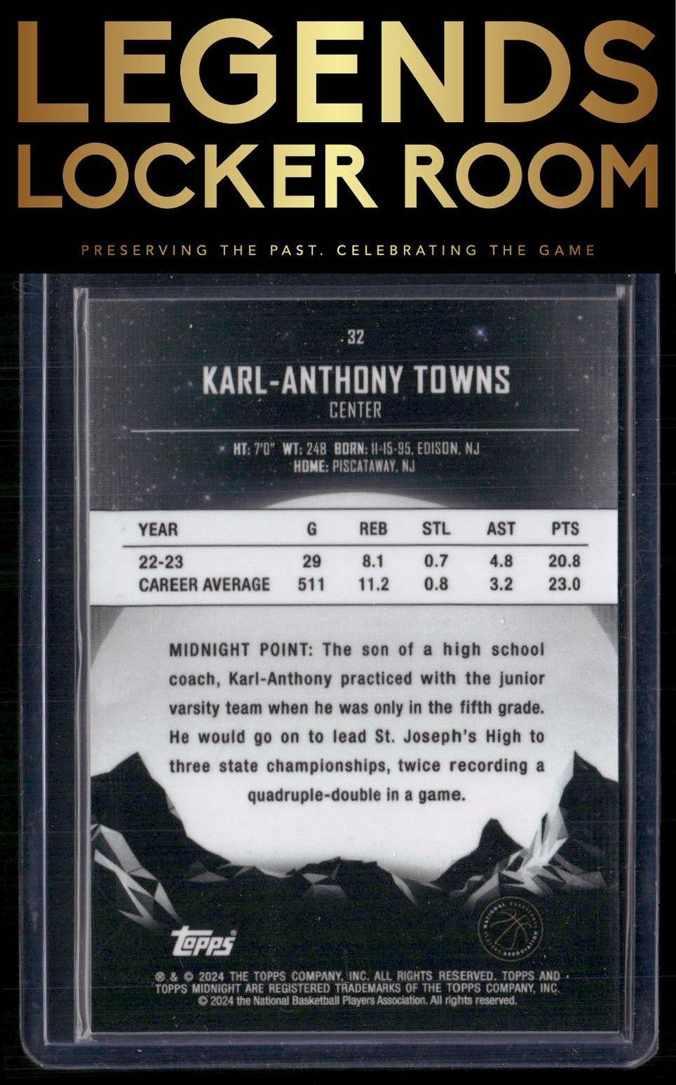 2023-24 Topps Midnight #32 Karl-Anthony Towns