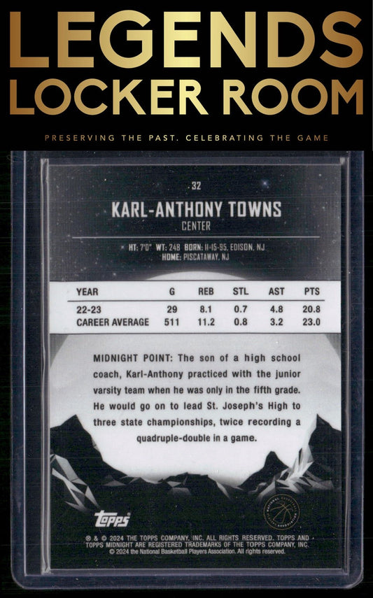 2023-24 Topps Midnight #32 Karl-Anthony Towns