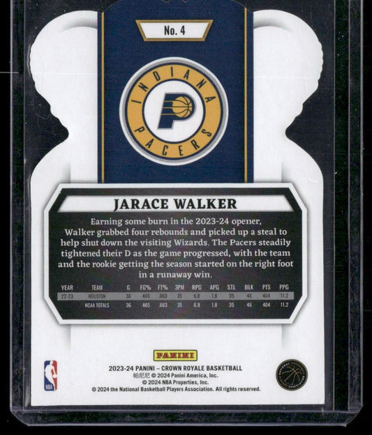 2023-24 Panini Crown Royale #4 Jarace Walker Crystal