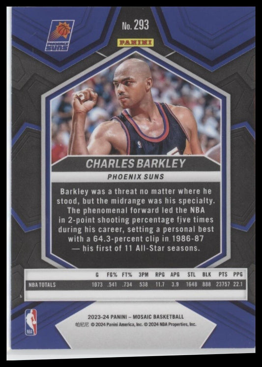 2023-24 Panini Mosaic #293 Charles Barkley NBA Greats