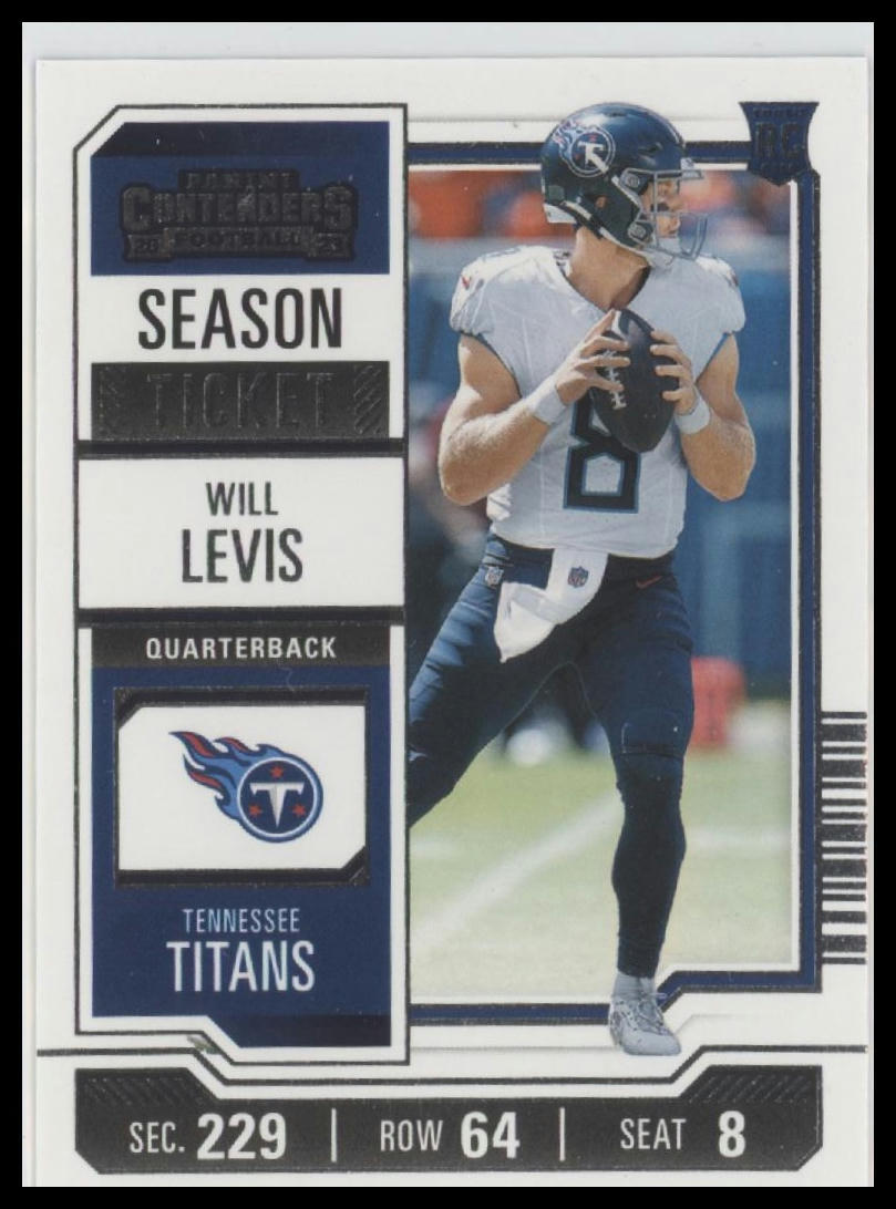 2023 Panini Contenders #97 Will Levis Season Ticket Retail