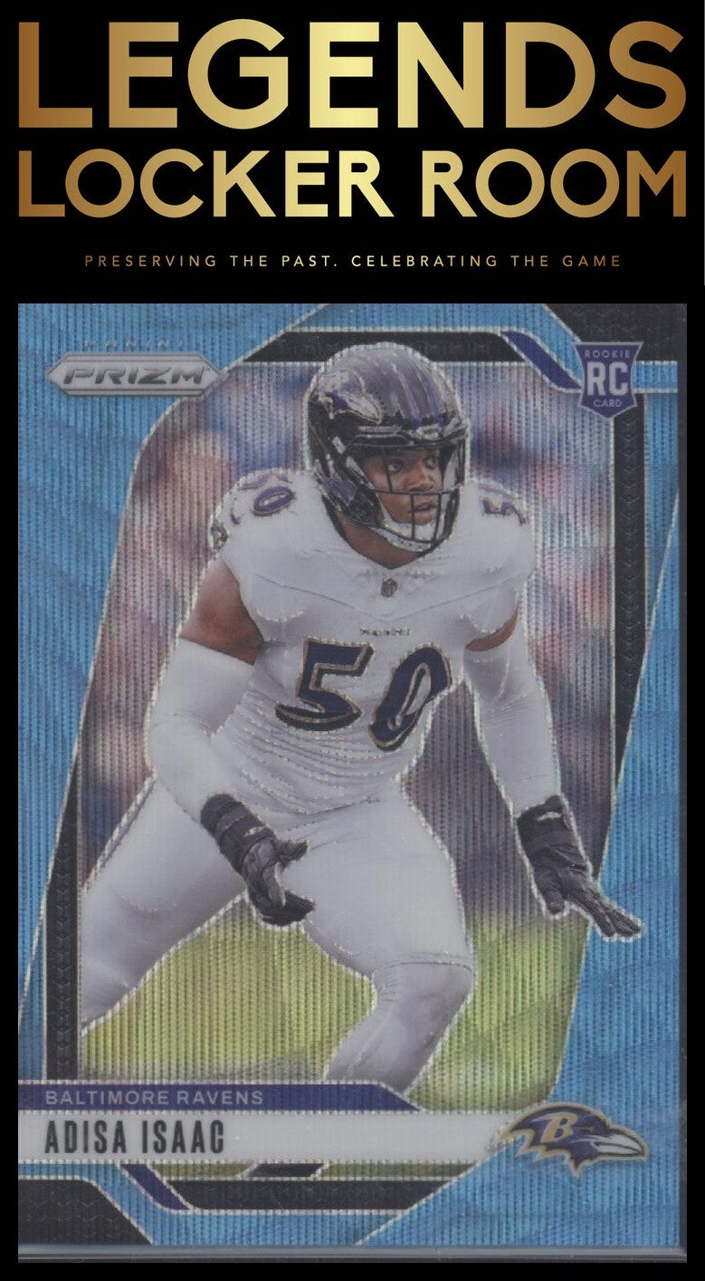 2024 Panini Prizm #302 Adisa Isaac Blue Wave #/230