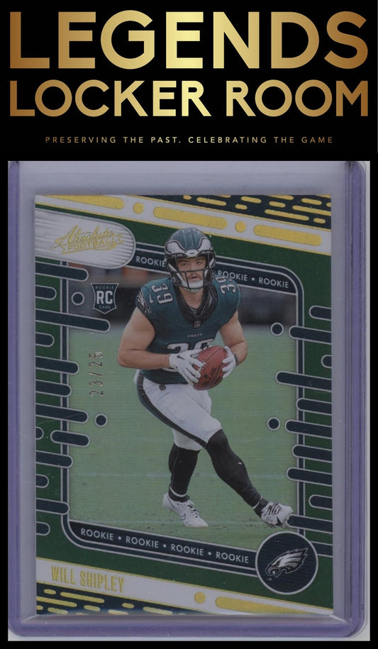 2024 Panini Absolute #187 Will Shipley Green Spectrum #/25