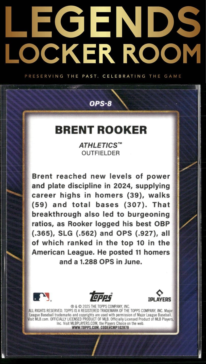 2025 Topps #OPS-8 Brent Rooker OPS Leaders