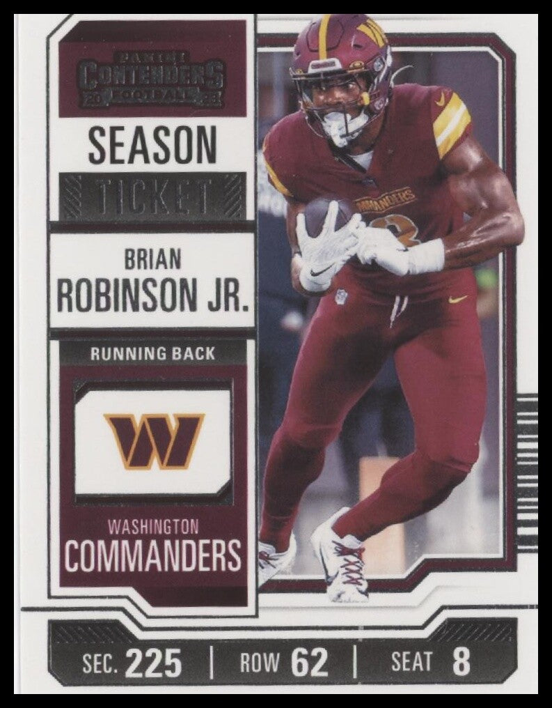 2023 Panini Contenders #98 Brian Robinson Jr.