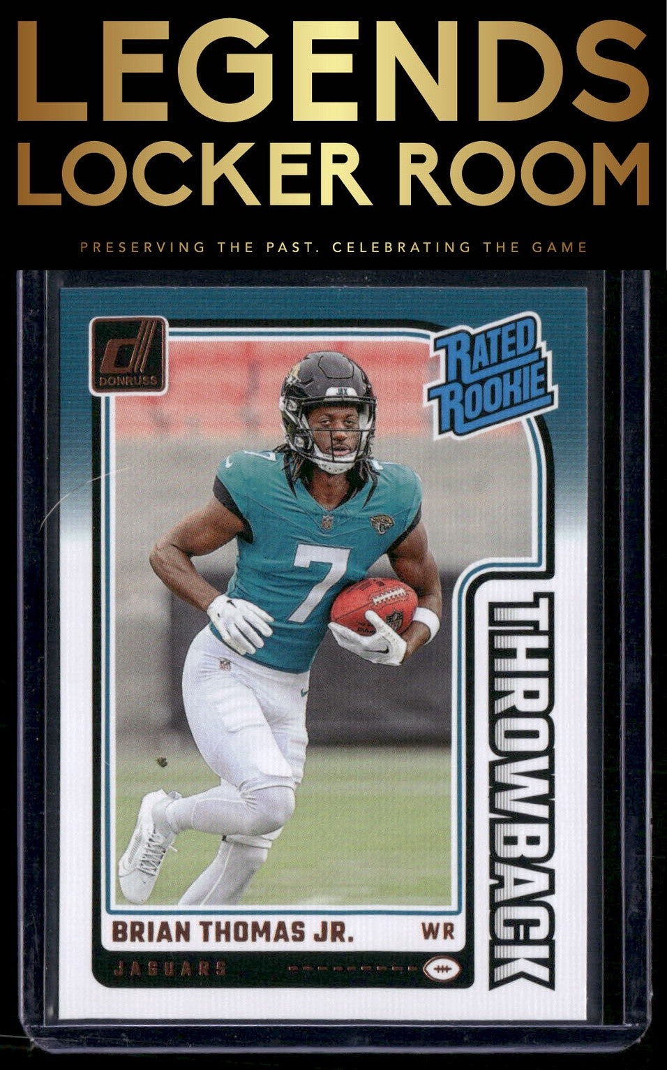 2024 Donruss #7 Brian Thomas Jr. Rated Rookies Throwback
