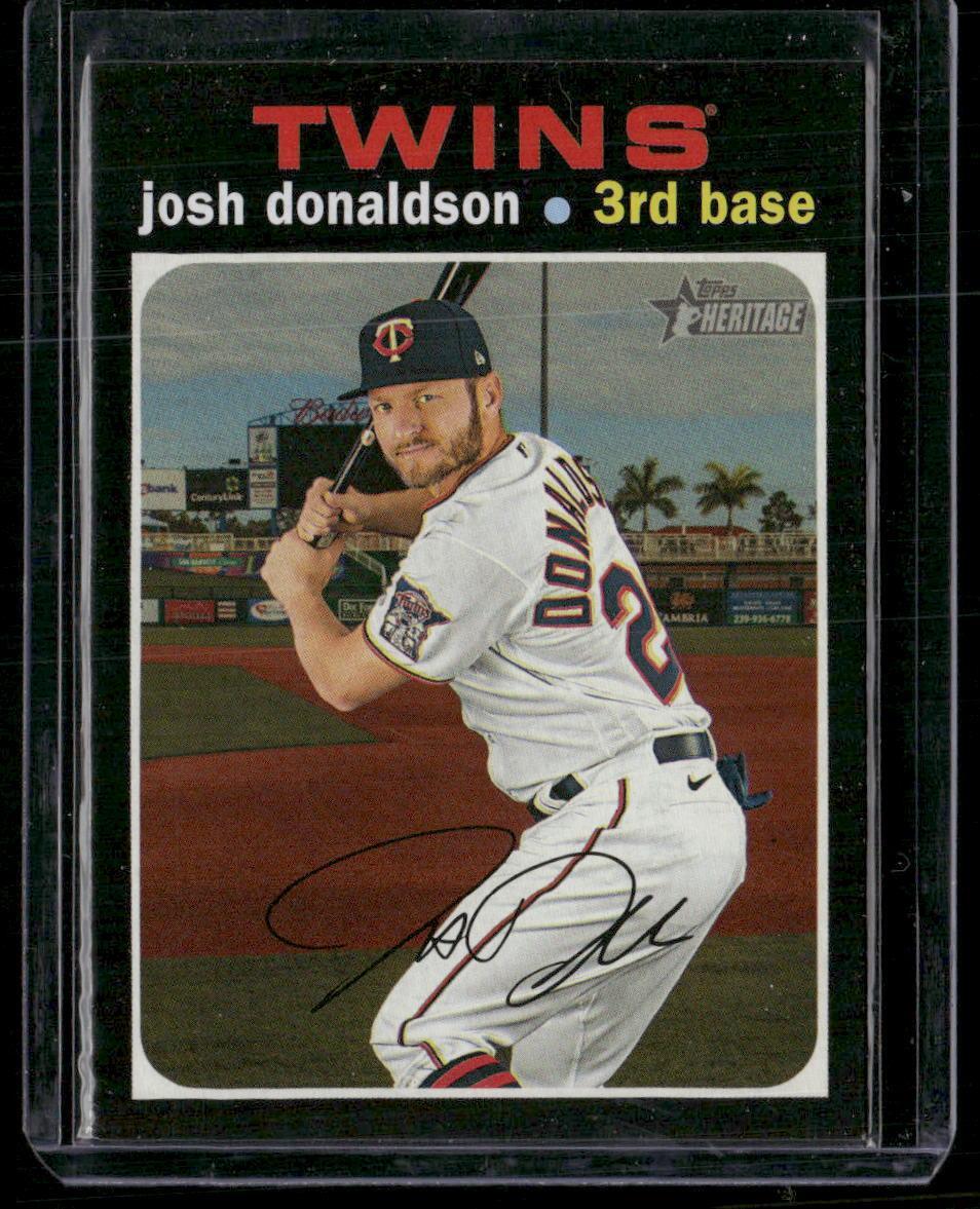 2020 Topps Heritage #503 Josh Donaldson Nickname - Bringer of Rain