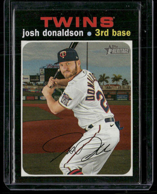 2020 Topps Heritage #503 Josh Donaldson Nickname - Bringer of Rain
