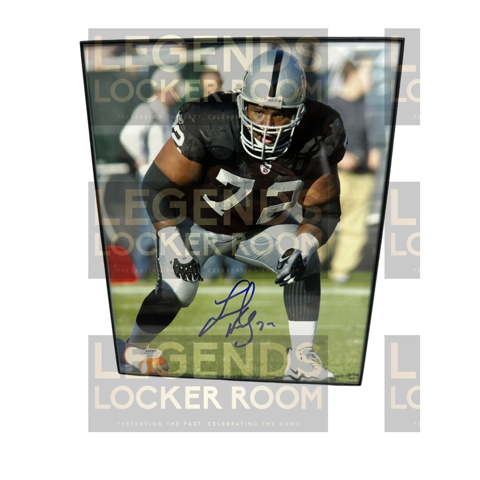 Framed Lincoln Kennedy Raiders 8x10 Photo with Certificate of Authenticity