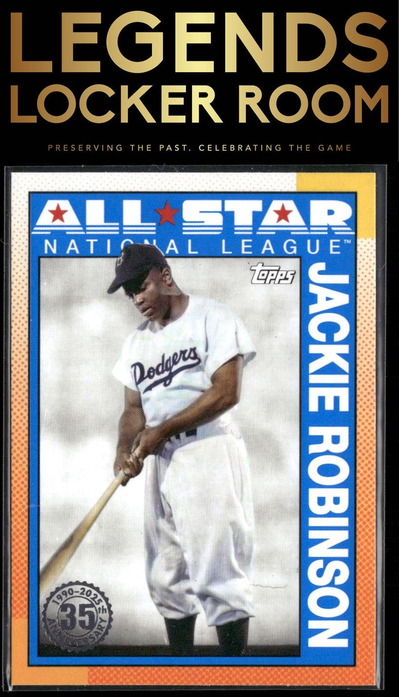 2025 Topps Jackie Robinson 1990 Topps Baseball 35th Anniversary All-Stars