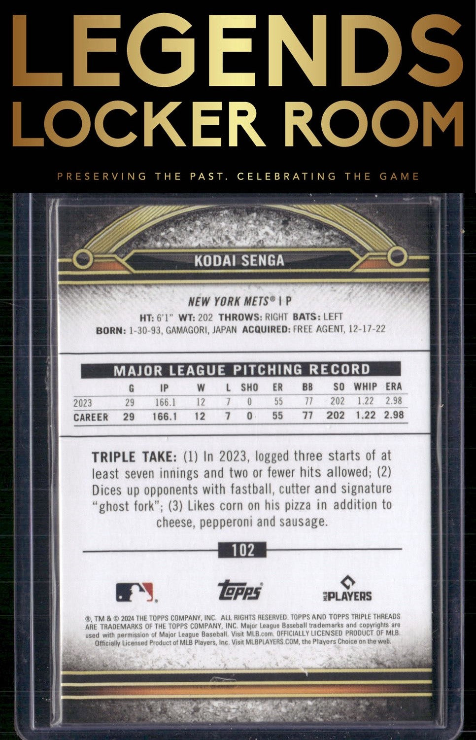 2024 Topps Triple Threads #102 Kodai Senga