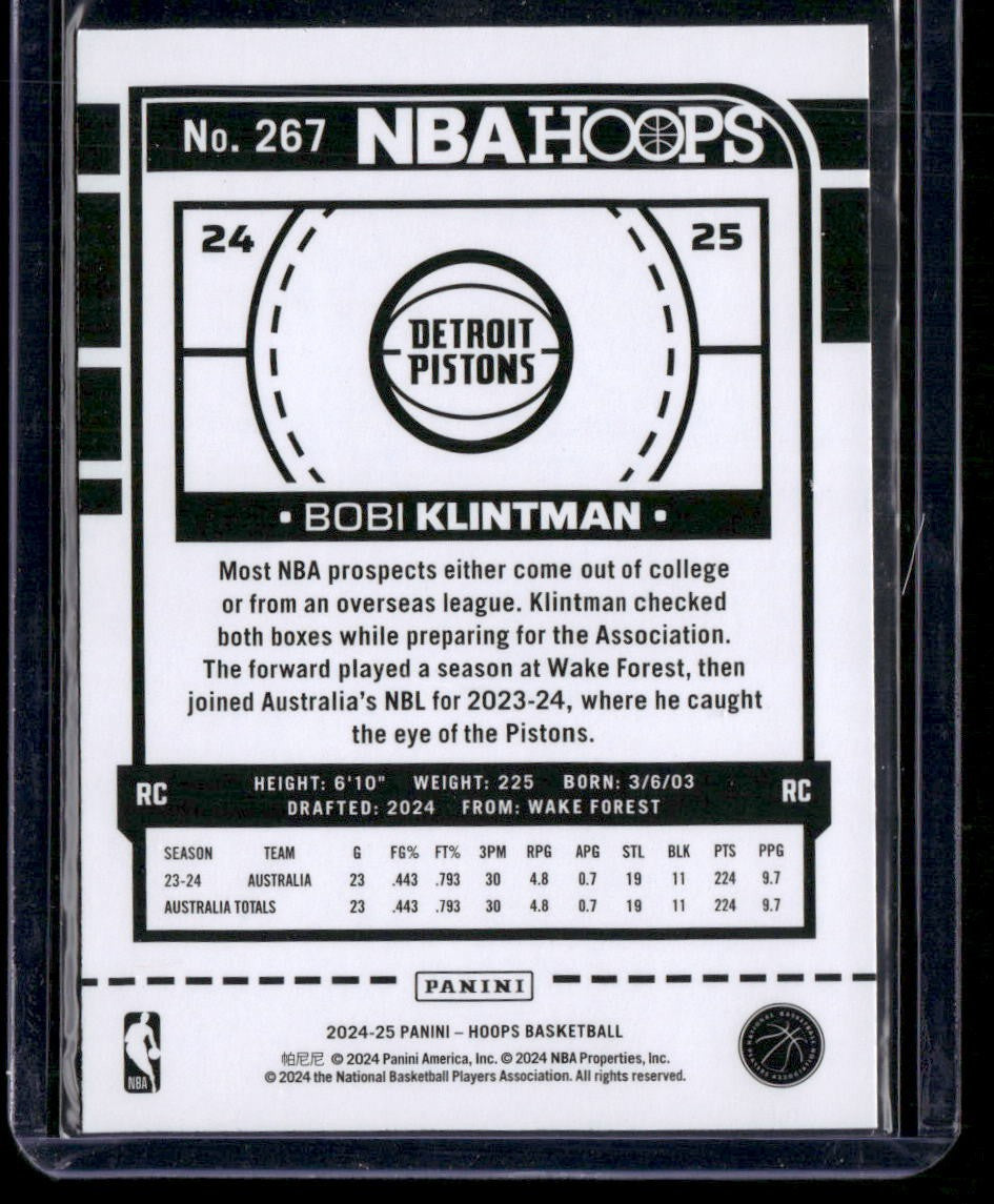2024-25 Hoops #267 Bobi Klintman