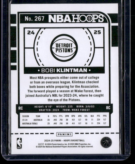 2024-25 Hoops #267 Bobi Klintman