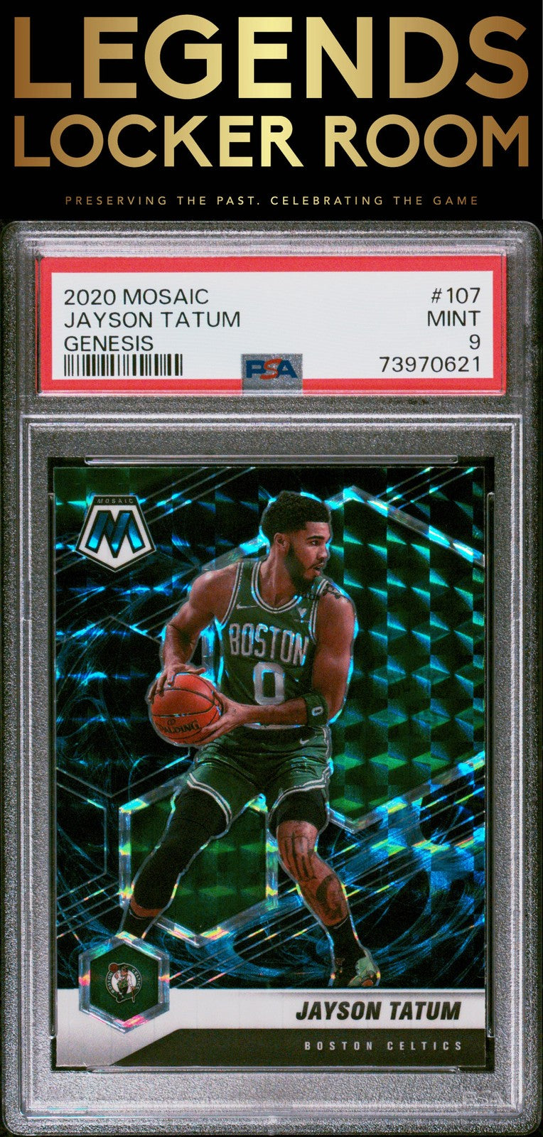 2020 Panini Mosaic #107 Jayson Tatum Genesis PSA 9