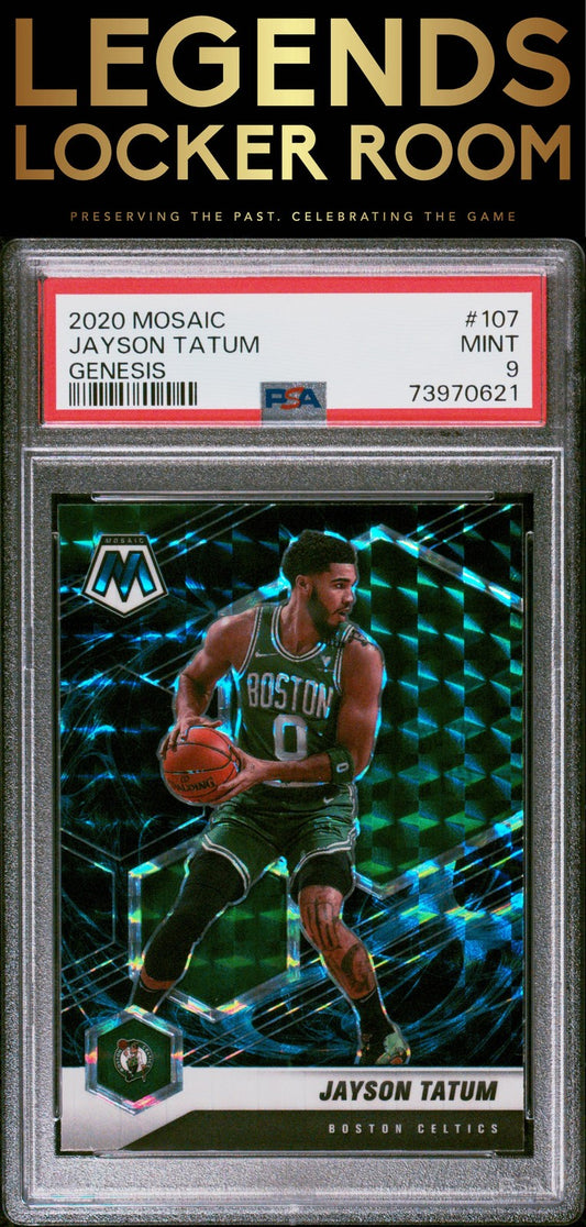 2020 Panini Mosaic #107 Jayson Tatum Genesis PSA 9