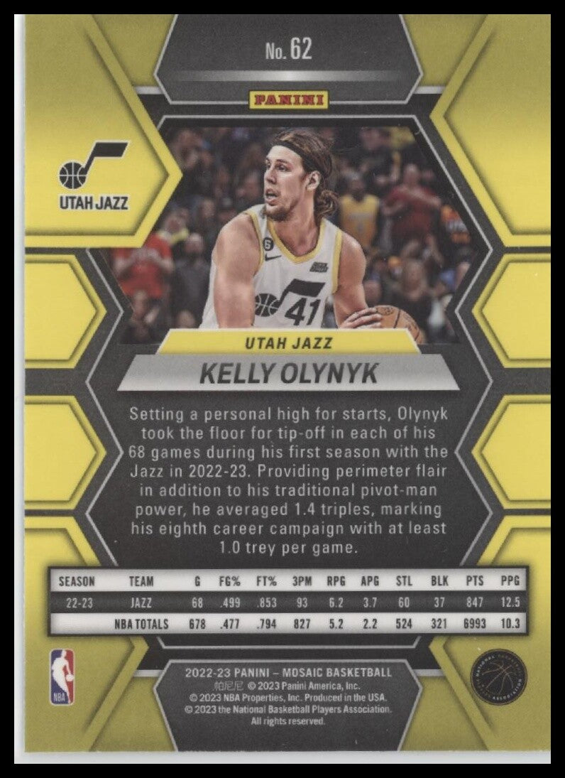 2022-23 Panini Mosaic #62 Kelly Olynyk