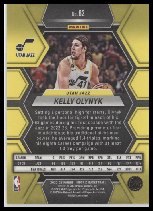 2022-23 Panini Mosaic #62 Kelly Olynyk