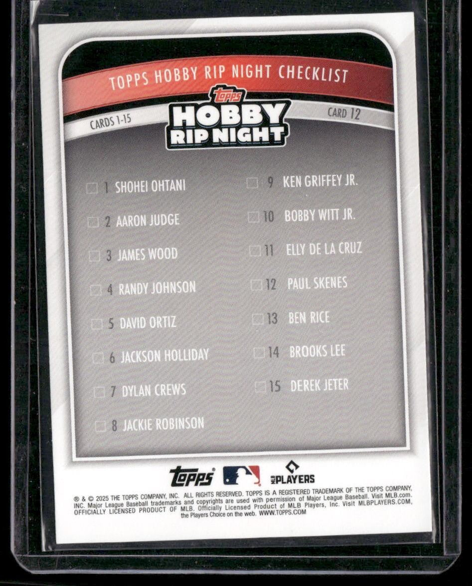 2025 Topps Hobby Rip Night #12 Paul Skenes