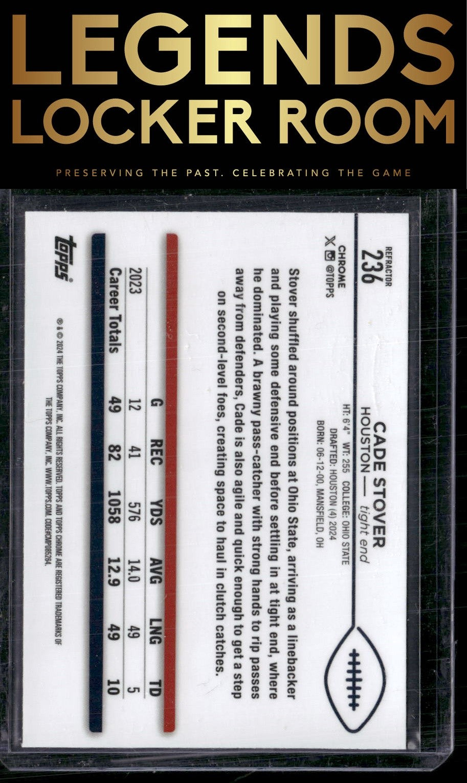 2024 Topps Chrome #236 Cade Stover Refractor