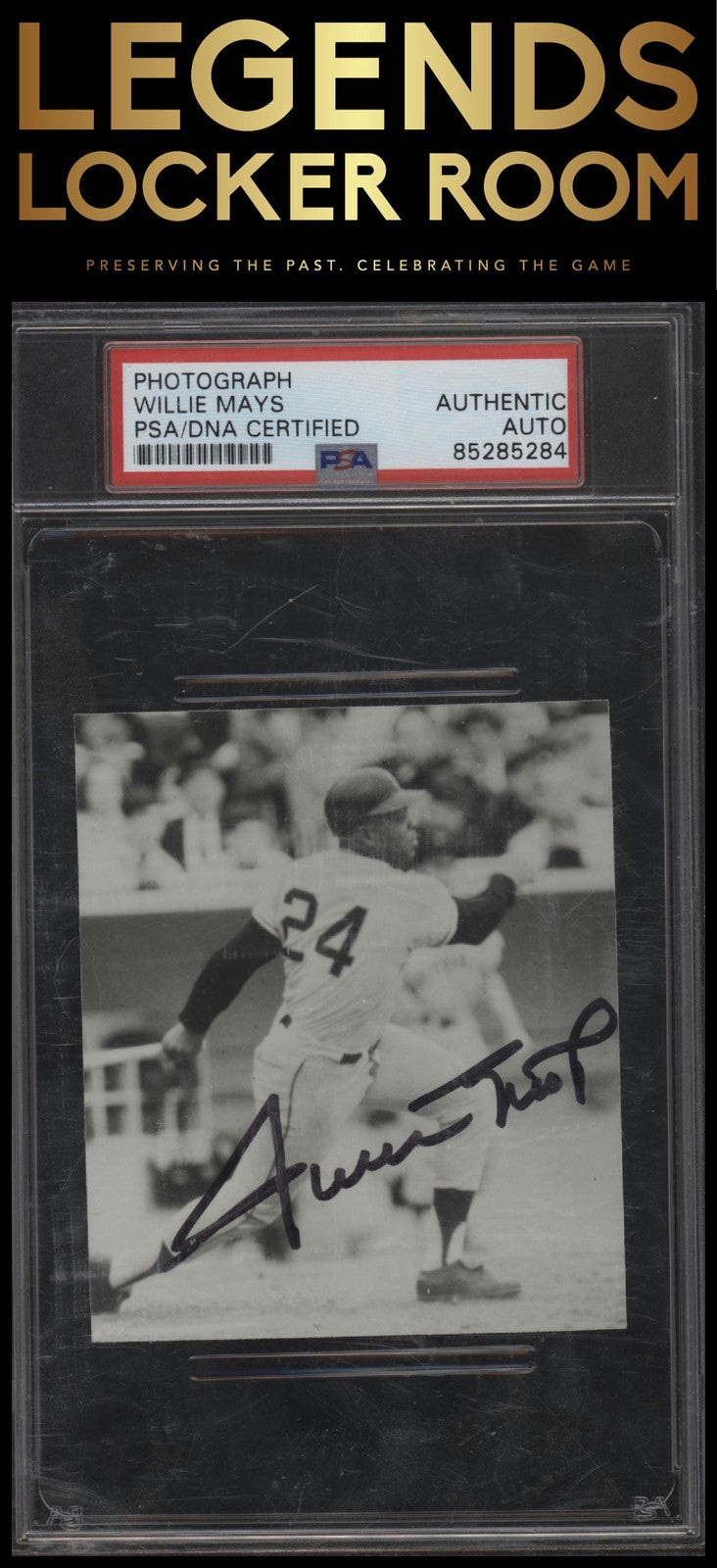 Willie Mays Photograph Autograph PSA