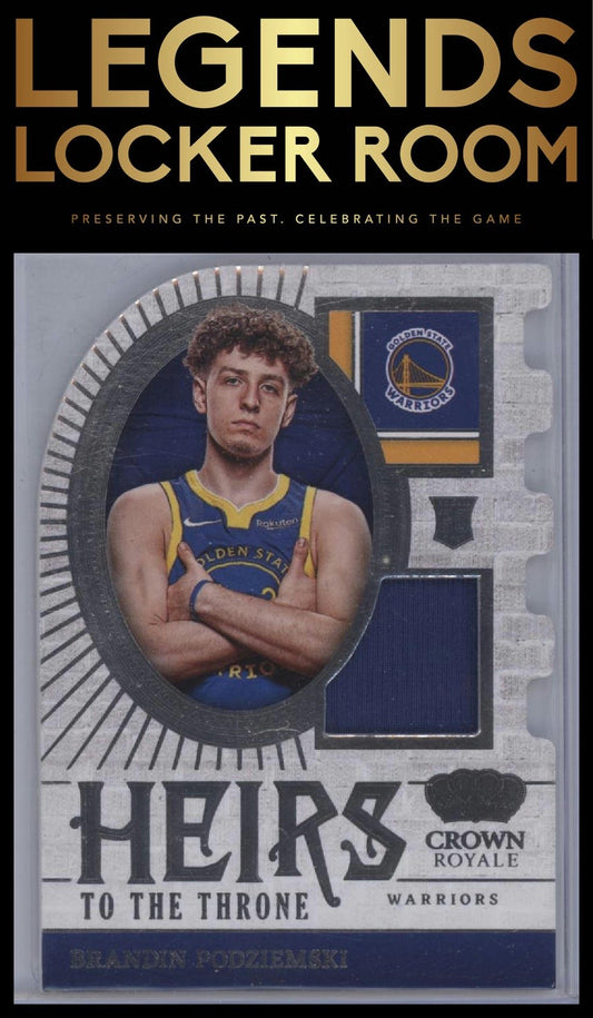 2023-24 Panini Crown Royale #HT-POD Brandin Podziemski Heirs to the Throne