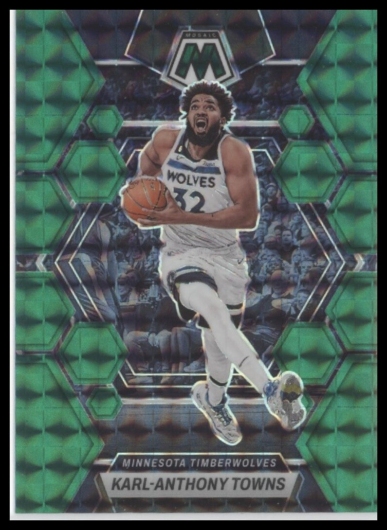 2022-23 Panini Mosaic #115 Karl-Anthony Towns Green