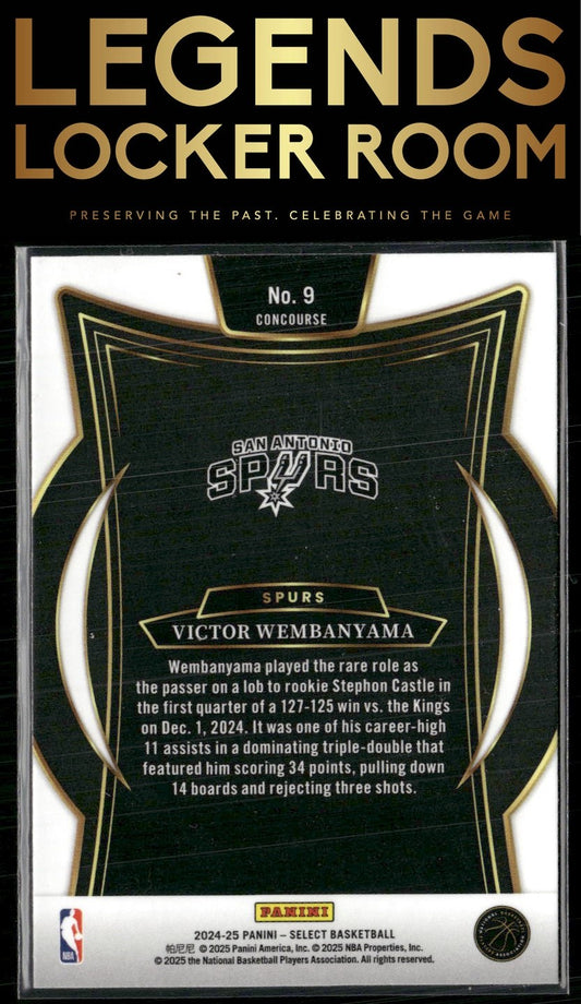 2024-25 Panini Select #9 Victor Wembanyama