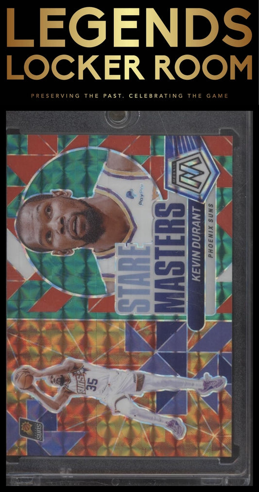 2023-24 Panini Mosaic #20 Kevin Durant Stare Masters Mosaic Teal #/75