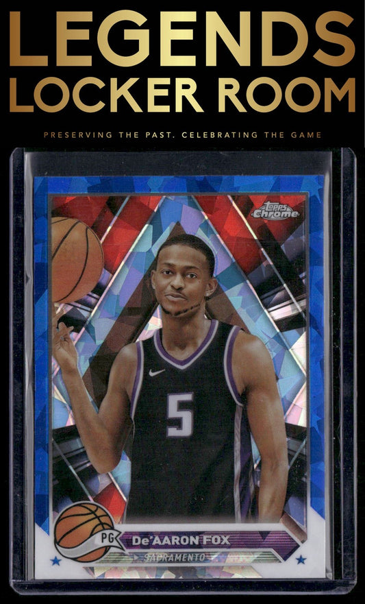2023-24 Topps Chrome Sapphire #117 De'Aaron Fox