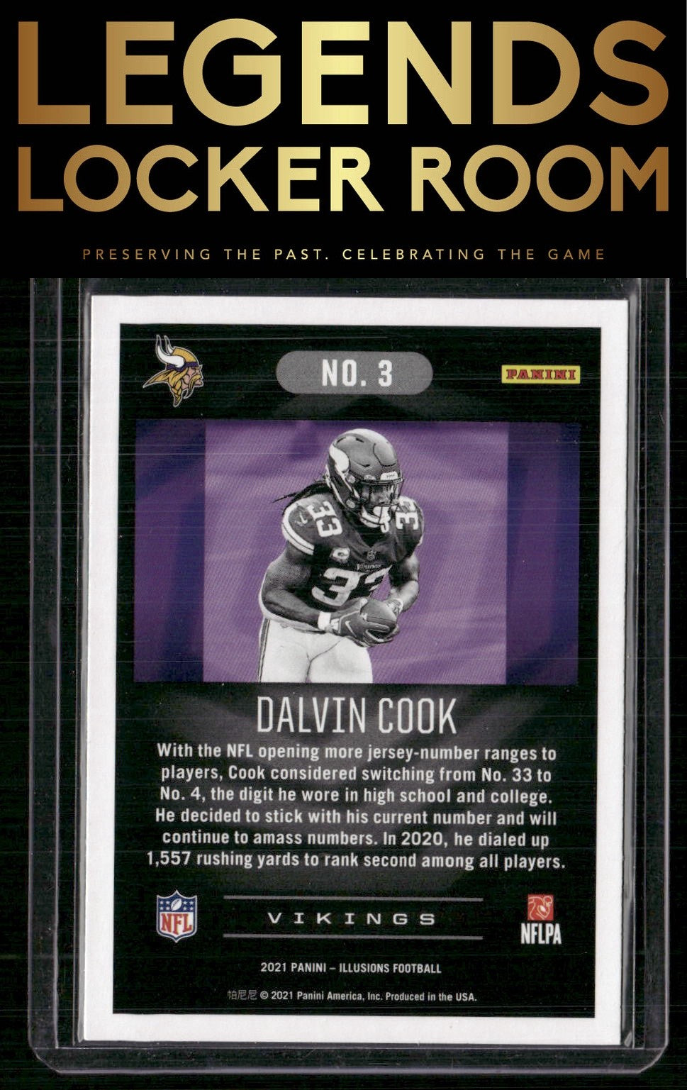 2021 Panini Illusions #3 Dalvin Cook Retail