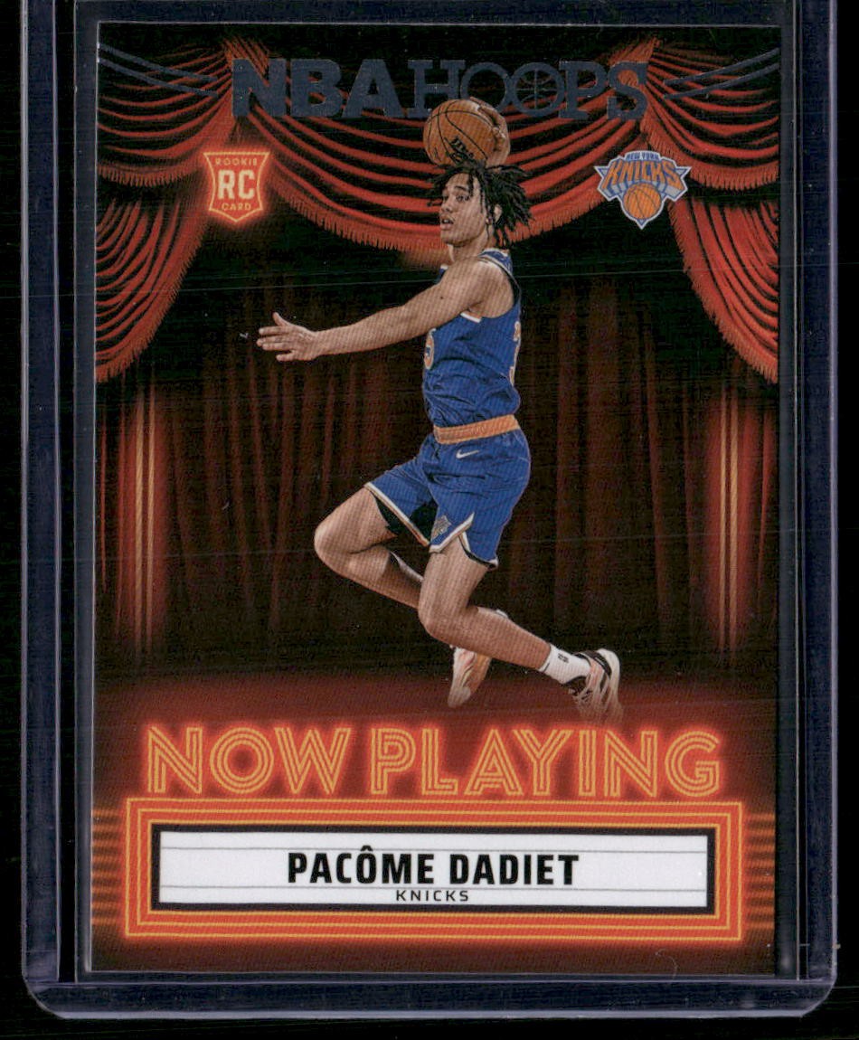 2024-25 Hoops #29 Pacome Dadiet Now Playing