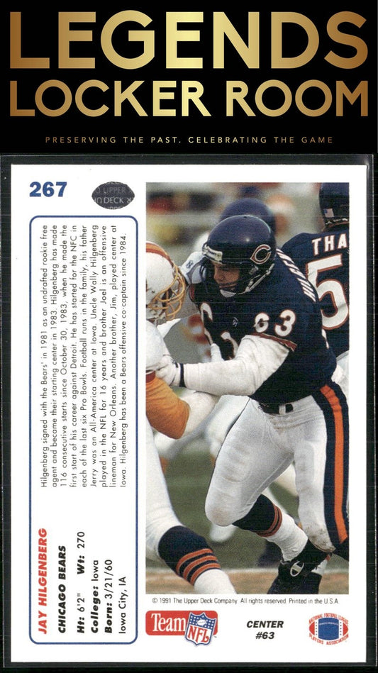 1991 Upper Deck #267 Jay Hilgenberg