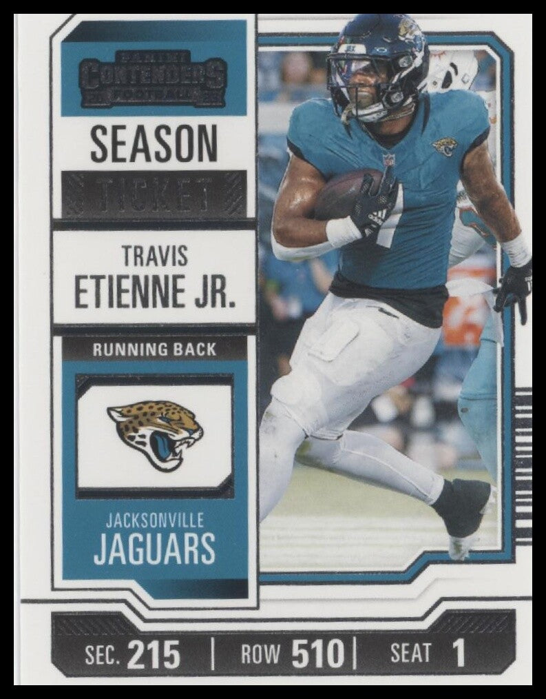 2023 Panini Contenders #47 Travis Etienne Jr. Season Ticket Retail