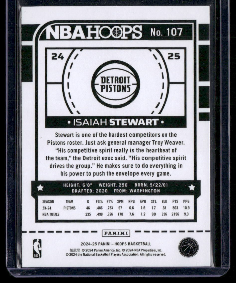 2024-25 Hoops #107 Isaiah Stewart