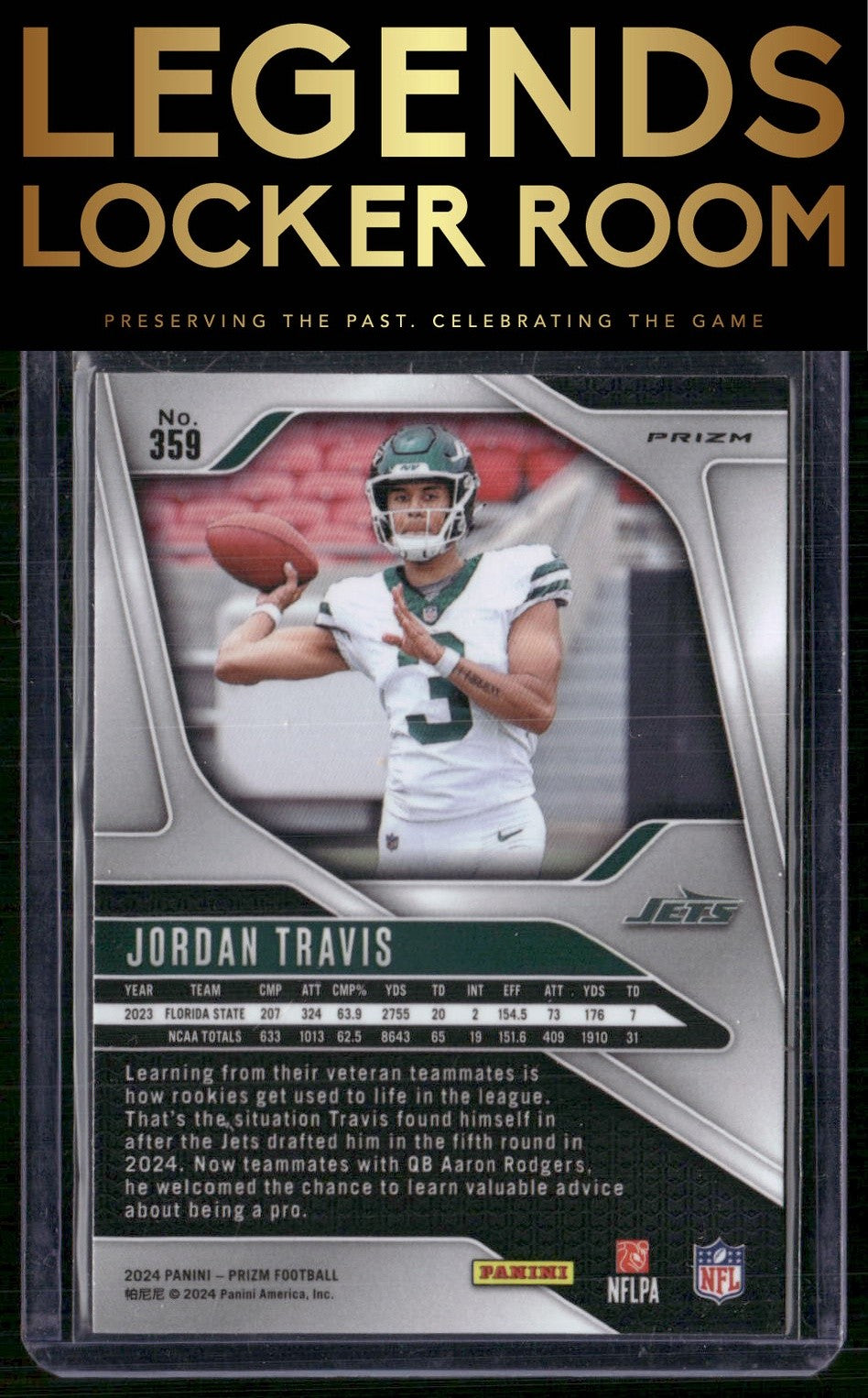 2024 Panini Prizm #359 Jordan Travis Silver