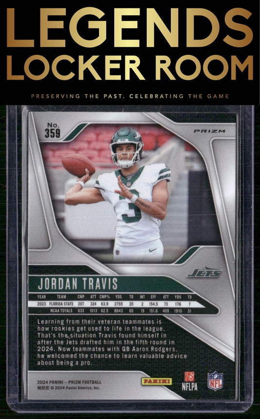 2024 Panini Prizm #359 Jordan Travis Silver