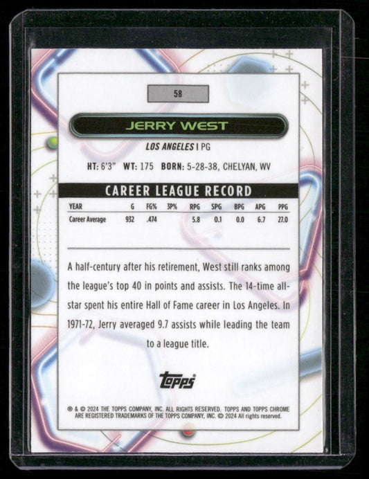 2023-24 Topps Chrome Cosmic #58 Jerry West