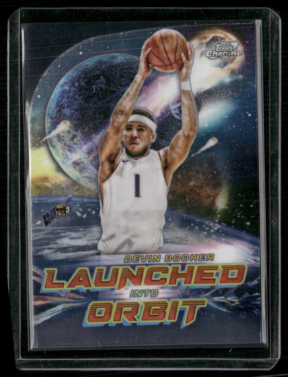 2023-24 Topps Chrome Cosmic #LIO-18 Devin Booker Launched Into Orbit