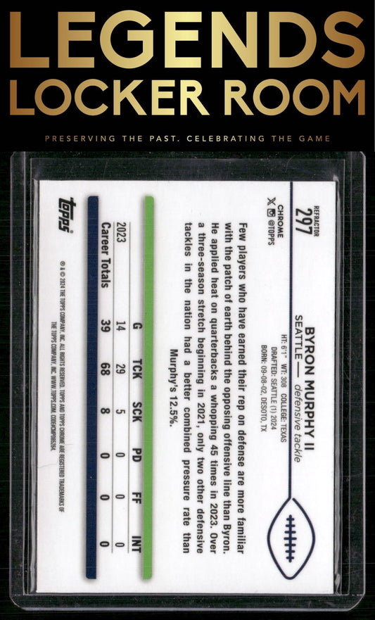 2024 Topps Chrome #297 Byron Murphy II Refractor