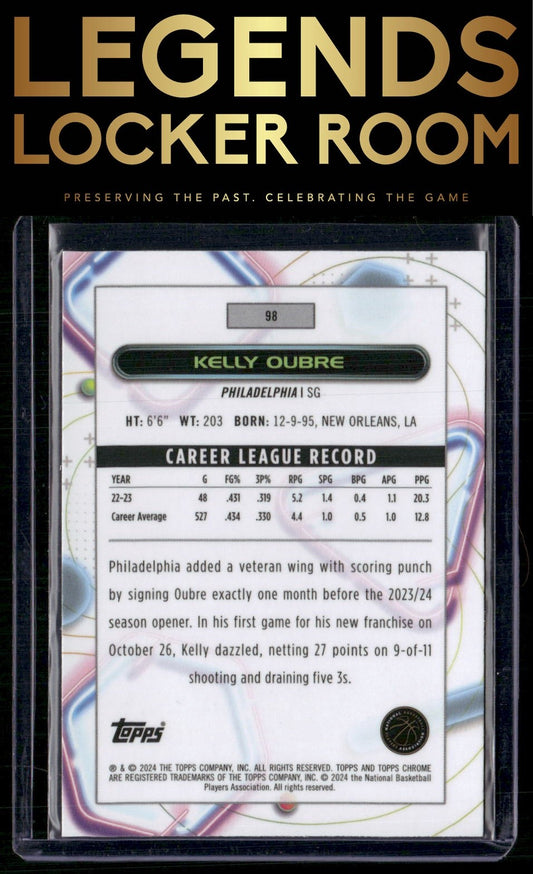 2023-24 Topps Chrome Cosmic #98 Kelly Oubre