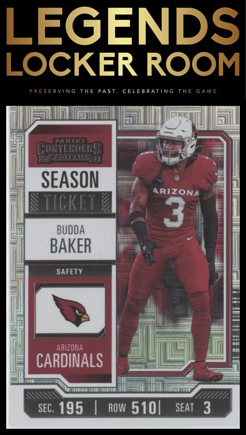 2023 Panini Contenders #1 Budda Baker Season Ticket Retail