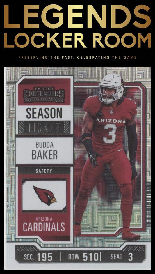 2023 Panini Contenders #1 Budda Baker Season Ticket Retail