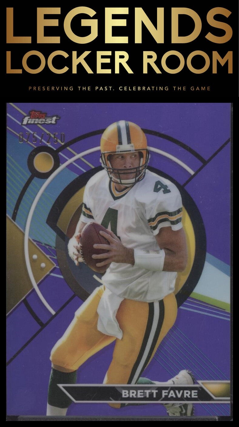 2023 Topps Composite #185 Brett Favre Finest Purple Refractor #/250
