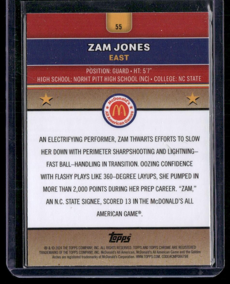 2024 Topps Chrome McDonald's All-American #55 Zamareya Jones