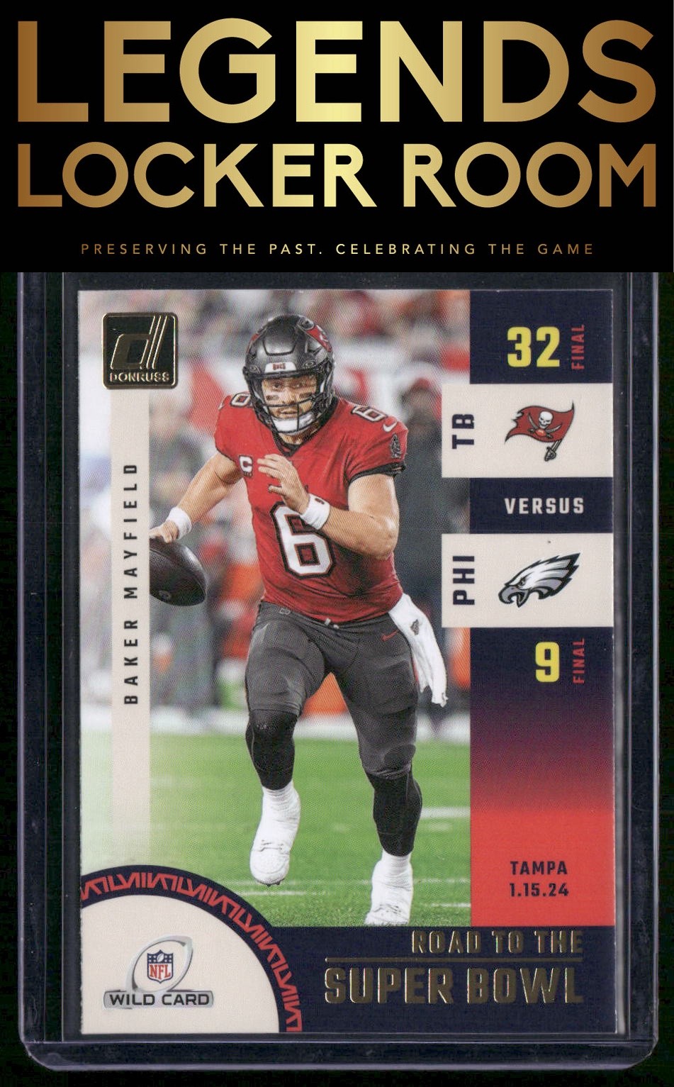 2024 Donruss #SBWC5 Baker Mayfield Road to the Super Bowl Wild Card